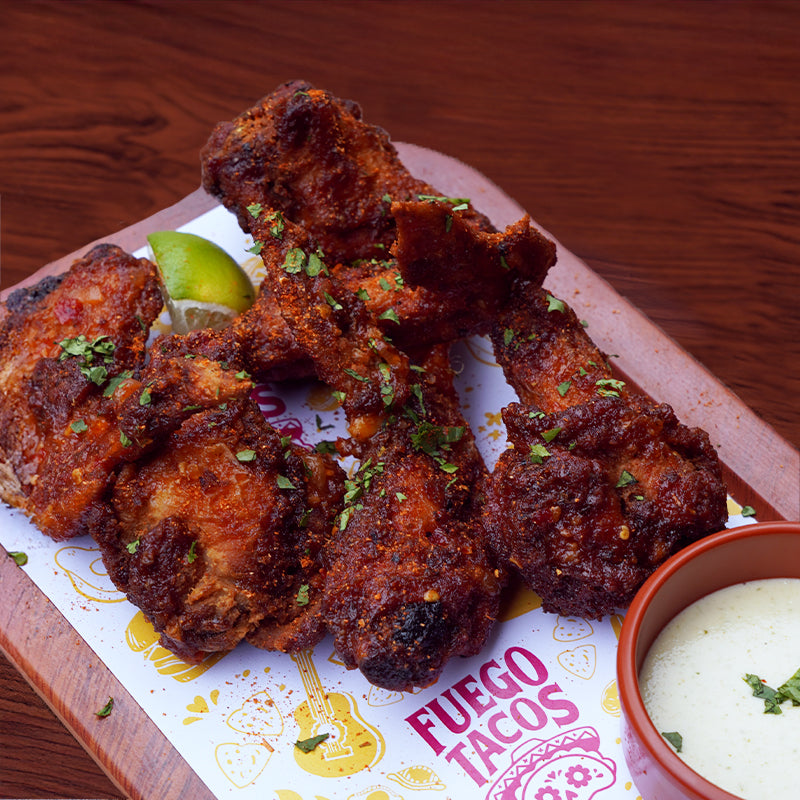 Flaming Ghost Pepper Wings (6pcs)